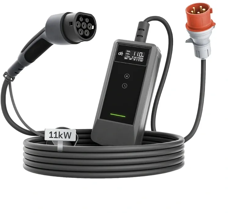 Încărcător portabil pentru vehicule electrice dé, 11 kW, cablu de 15 m