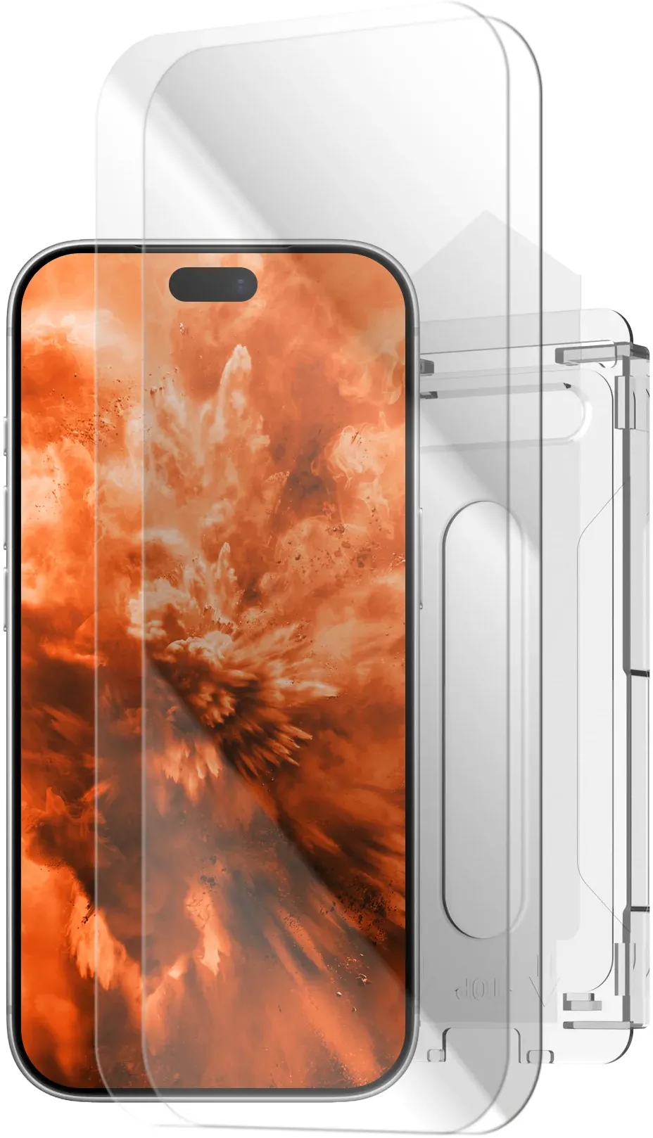 Set 2 folii sticla securizata FIXED 2,5D cu aplicator anti-praf iPhone 18 Pro Max