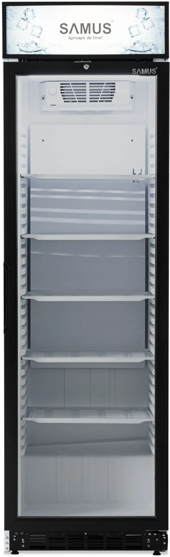 Vitrina frigorifica Samus VS380D, 346 l, Sistem racire ventilator, Termostat reglabil, clasa D