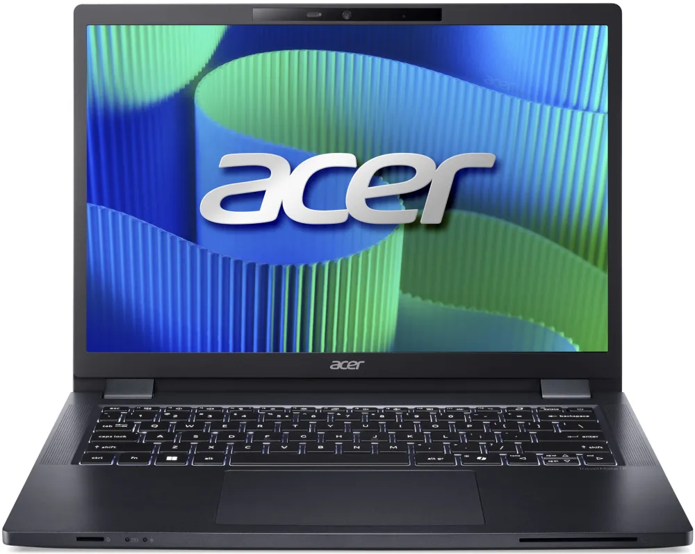 Laptop Acer TravelMate TMP414-53-G2-TCO-585Q 14“ WUXGA IPS i5-120U/16GB/SSD 256GB/Intel Iris Xe/Win11Pro/Eng kbd/FP/LTE/Blue/3Y Warranty