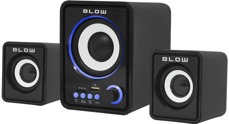 BLOW 66-377#  3 căi 3 W Negru fără fir