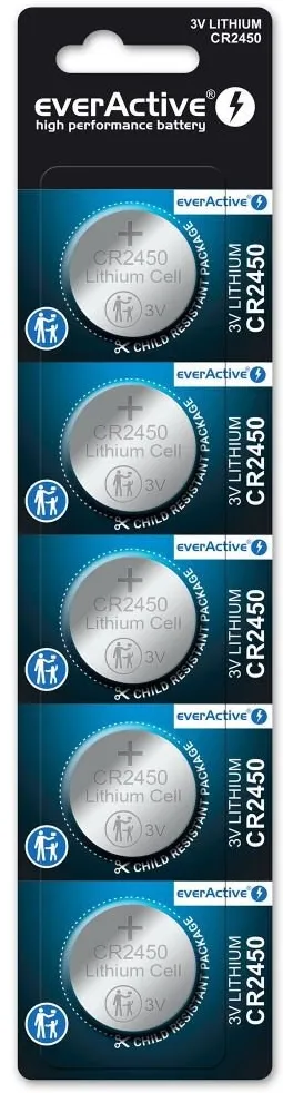 Lithium battery mini everActive CR2450 5 pcs.