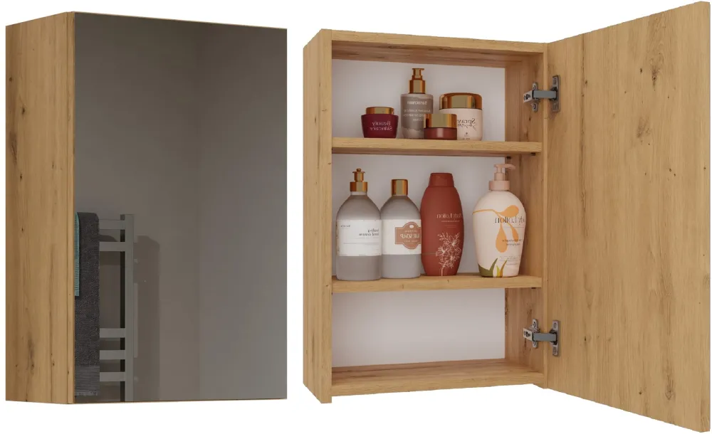 Topeshop POLA 1DL ARTISAN bathroom storage cabinet Oak