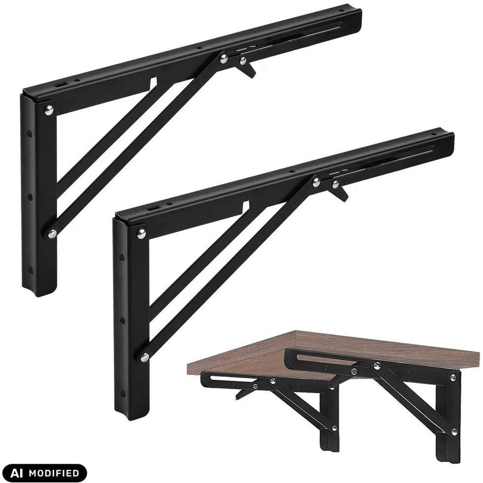 Maclean Folding Wall Shelf Bracket, min. 250 mm, max. 500 mm, max. 50 kg, 2 pieces, MC-194