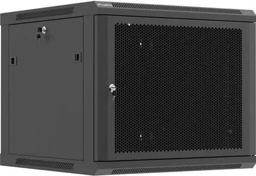 Rack LANBERG Cabinet metalic Lanberg 19" Rack 9U 600x600, negru, cu usi perforate