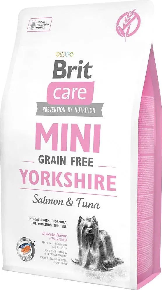 BRIT Care Mini Yorkshire Grain Free Salmon with tuna - dry dog food - 2 kg