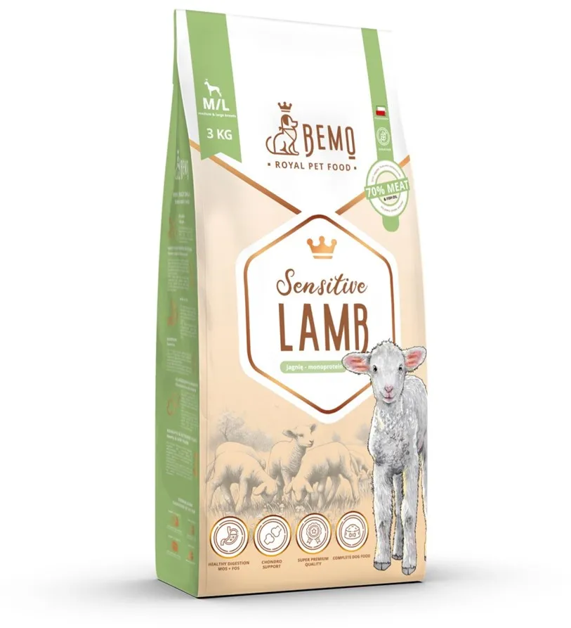 BEMO Sensitive Lamb Medium/Large Mono - dry dog food - 3kg