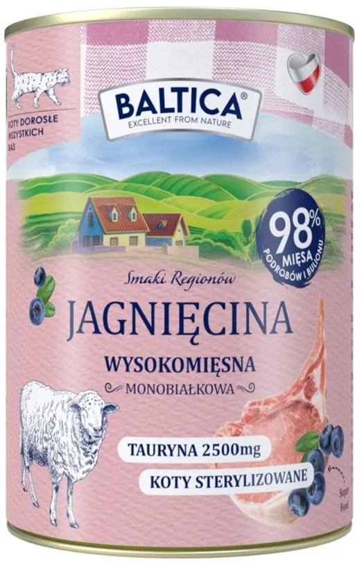 BALTICA Flavors of the Regions Lamb Mono - wet cat food - 400g