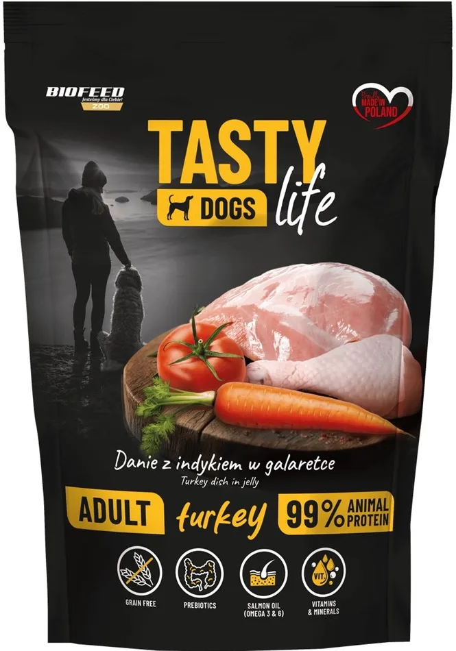BIOFEED Tasty Dogs Life Turkey - wet dog food - 500g