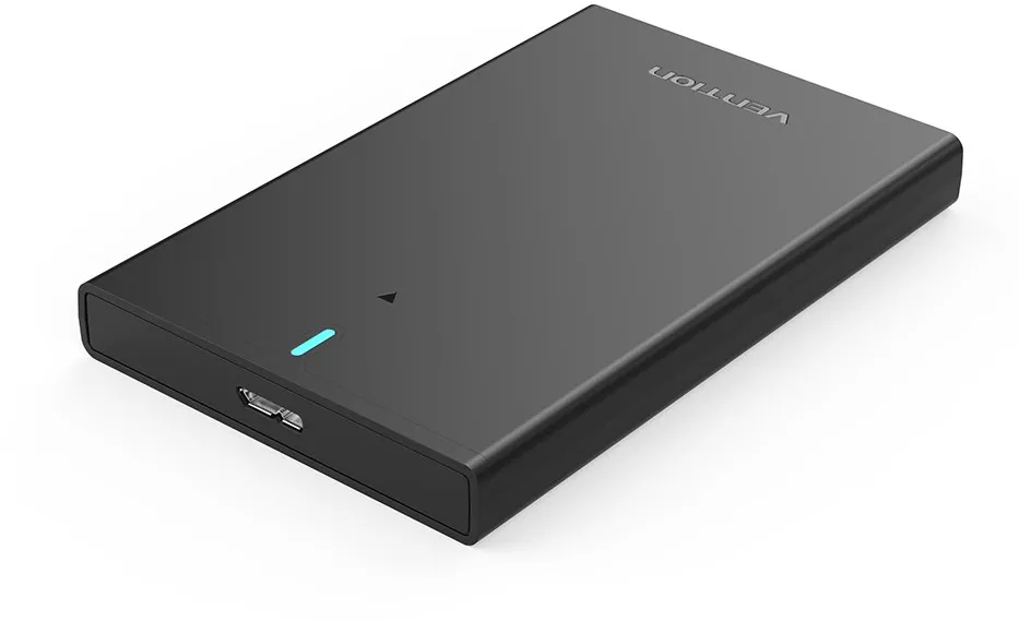 Vention 2.5 Inch SATA Hard Drive Enclosure (USB 3.0 Micro-B) Black