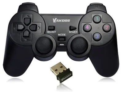 Vakoss GP-4705BK Gaming Controller Black RF Gamepad Analogue / Digital PC, Playstation 3