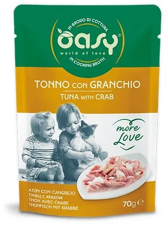 OASY More Love Tuna with crab - wet cat food - 70g