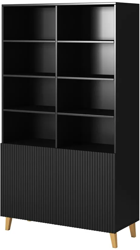 PAFOS bookcase 100x40x176.5 cm matte black