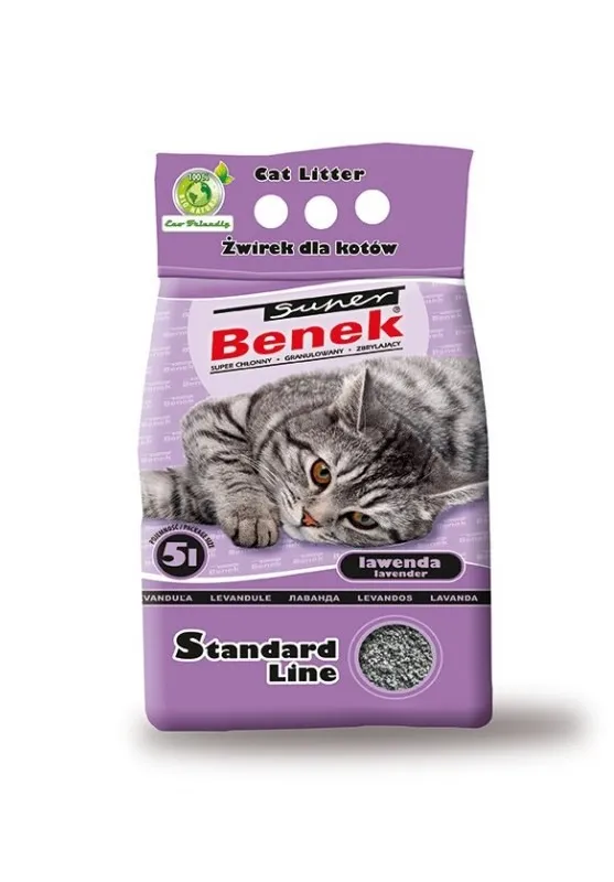 Certech Super Benek Standard Lavender - Cat Litter Clumping 5 l