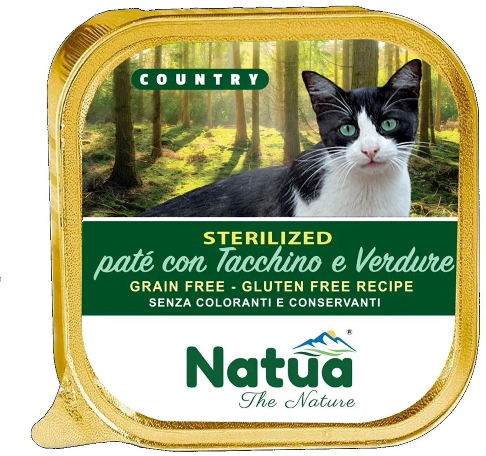 NATUA Country Sterilised Turkey with vegetables - wet cat food - 100g