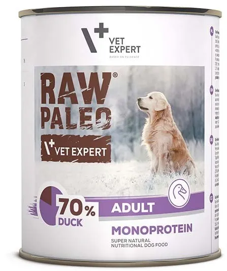 VETEXPERT Raw Paleo Adult Monoprotein Duck - wet dog food - 800 g