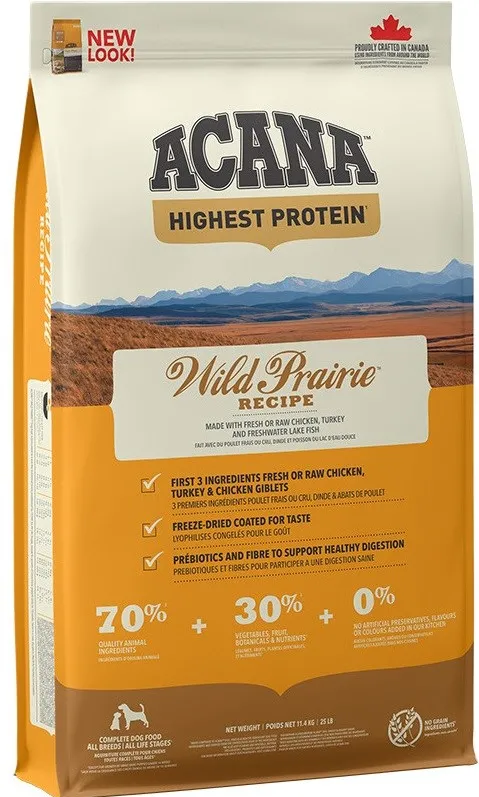 ACANA Highest protein Wild Prairie Dog - dry dog food - 11,4kg
