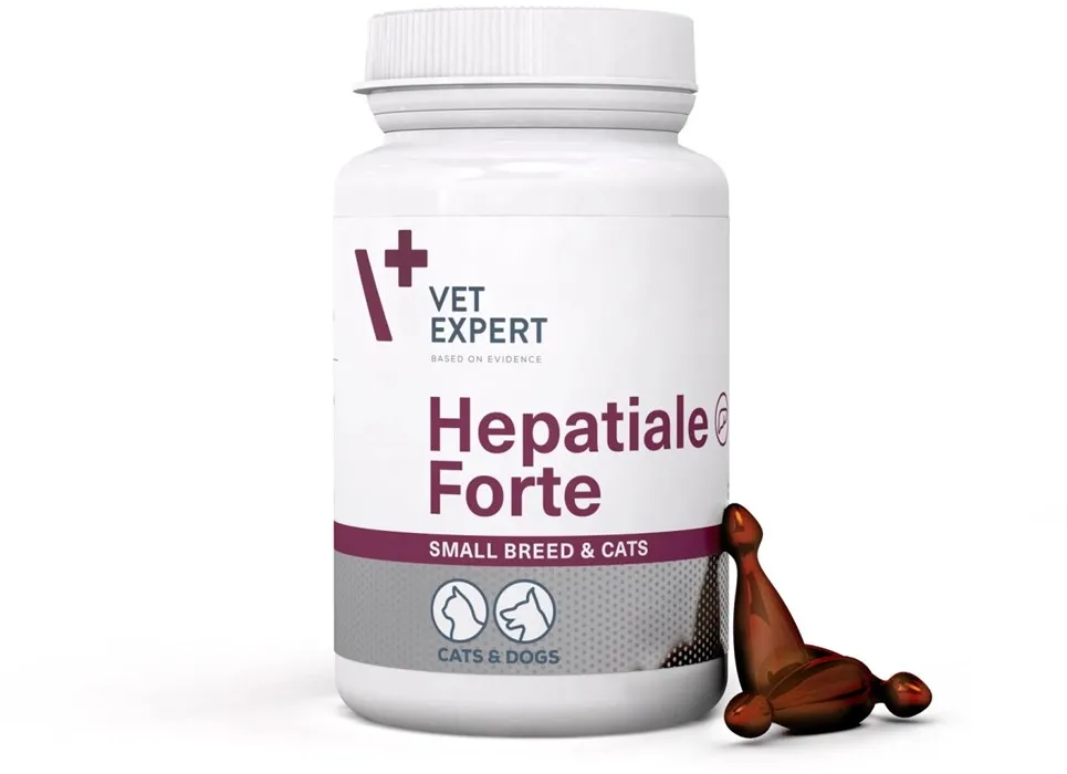 Supliment pentru ficat caini si pisici VetExpert Hepatiale Forte Small breed 40 tablete