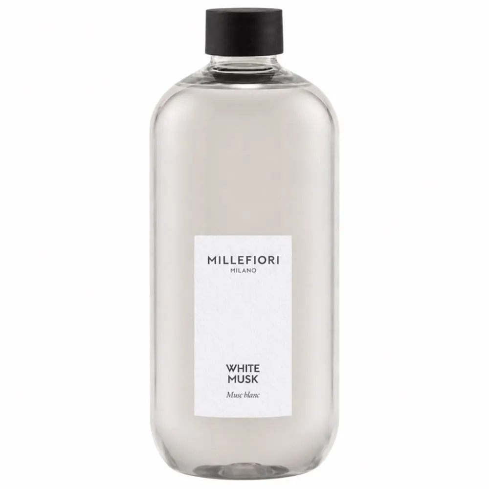 Rezerva difuzor cu betisoare Millefiori White Musk 250 ml
