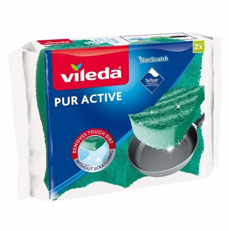 VILEDA Burete de vase  Pur Active- 2 buc