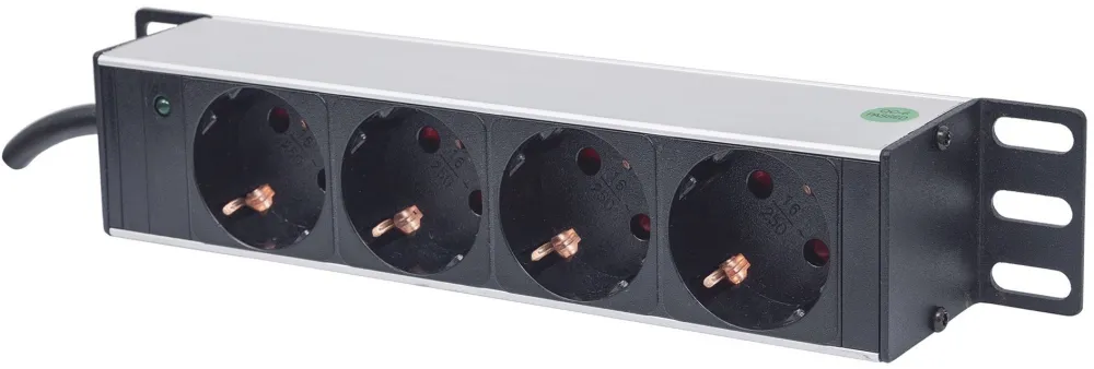 Unitate distributie energie PDU rack Intellinet 714020 10 inch 1U 4 prize cablu 1.8 m