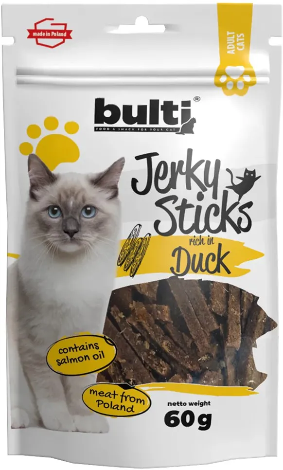 BULTI Jerky sticks rich in duck - cat treats - 60g