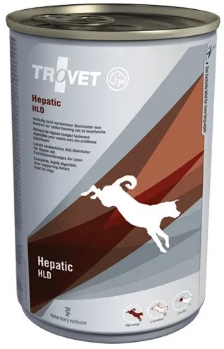 TROVET Hepatic HLD Chicken - Wet dog food - 400 g