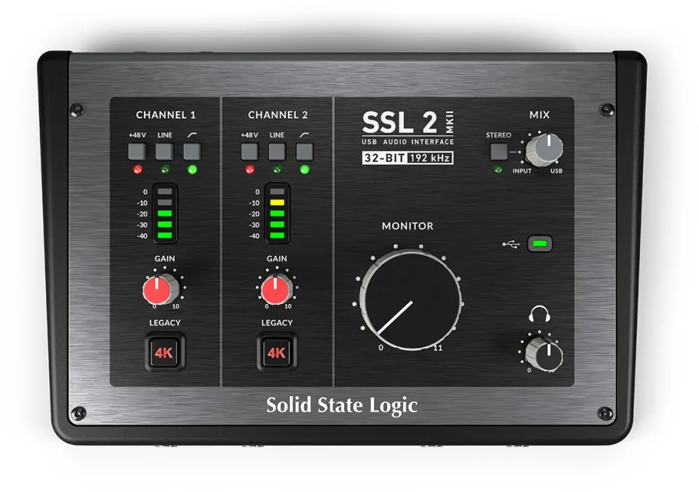 Solid State Logic SSL2 MKII - Interfaz de audio USB-C 2x2