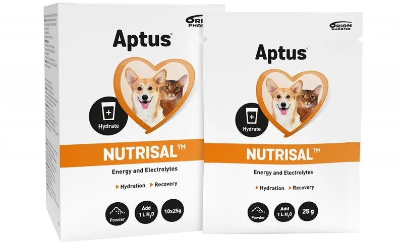 Supliment pentru hidratare caini si pisici Aptus Nutrisal Hydration 10 x 25 g
