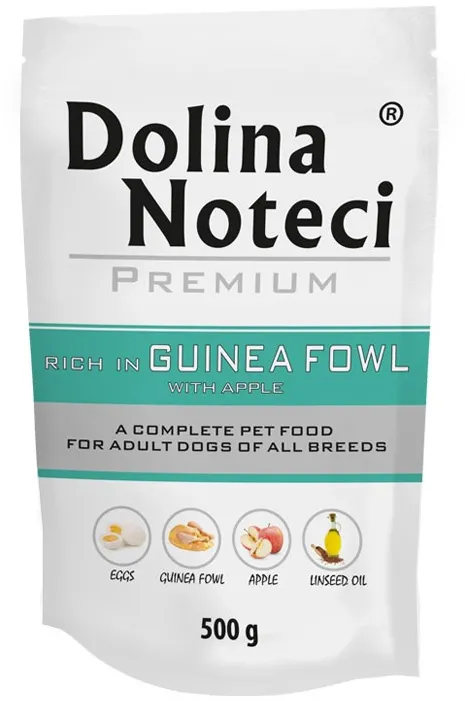 DOLINA NOTECI Premium Rich in guinea fowl with apple - wet dog food - 500g
