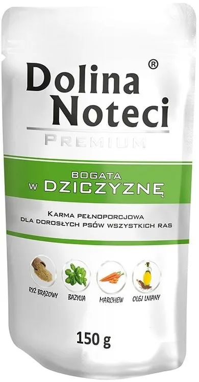 Dolina Noteci Premium rich in venison - wet dog food - 150g