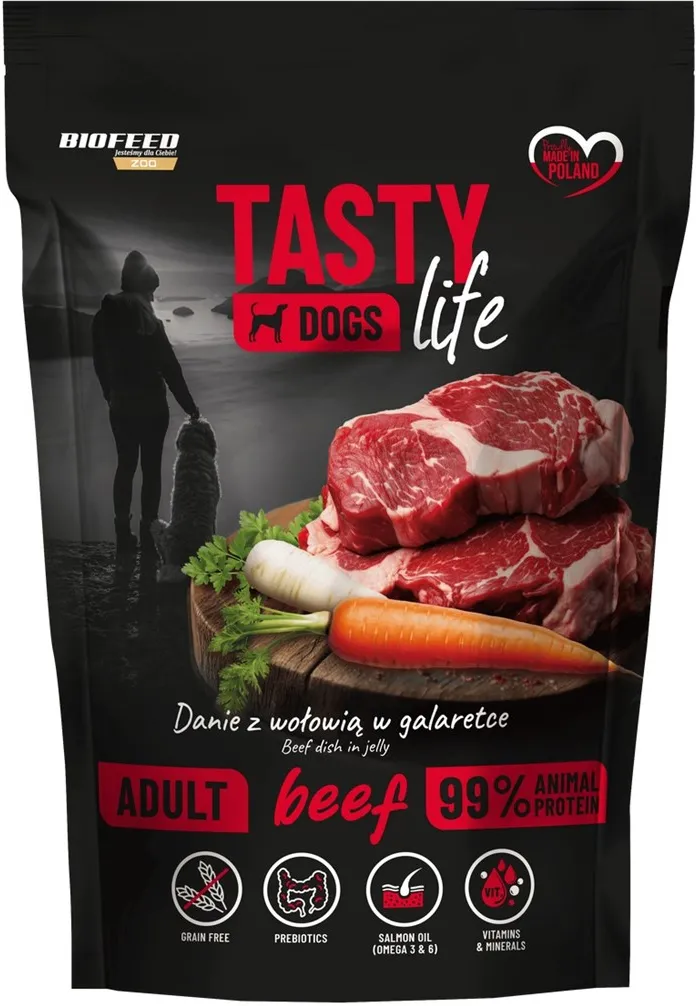 BIOFEED Tasty Dogs Life Beef - wet dog food - 500g