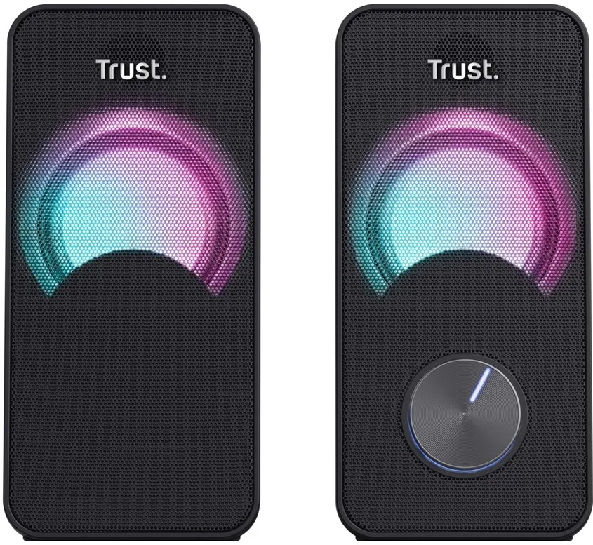 Trust Arys - RGB LED illuminated 2.0 speaker set (black)