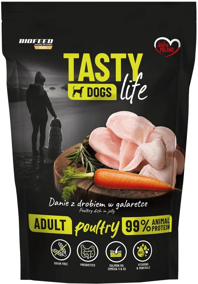 BIOFEED Tasty Dogs Life Poultry - wet dog food - 500g