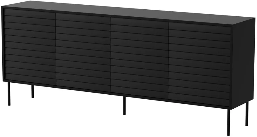 Cama 4D CORTINA chest of drawers 200x40x81 black