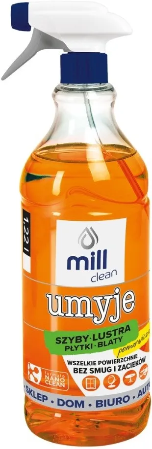 Lichid curatare geamuri, oglinzi si faianta MADONIS Mill Clean Wash cu parfum de portocala