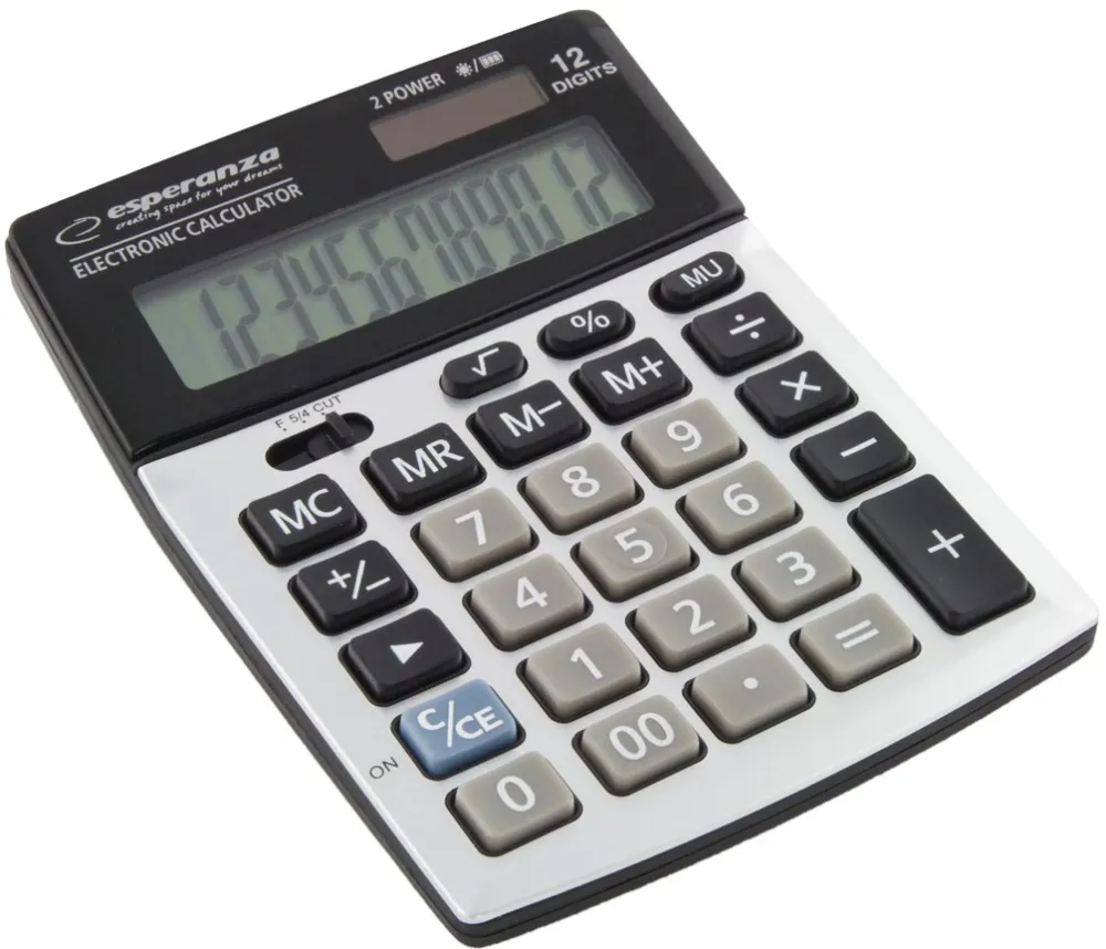 Esperanza Calculator de birou ECL102, Negru