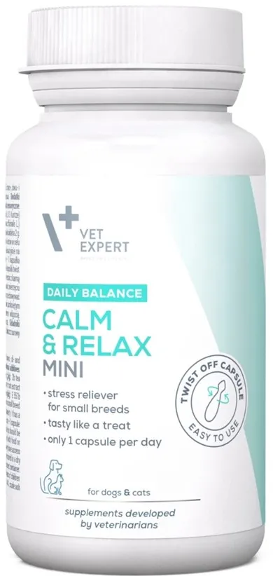 Supliment pentru caini si pisici VetExpert Calm&Relax Mini 30 buc
