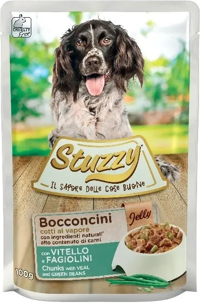 Dog Jelly Vitel si Fasole Verde 100 gr