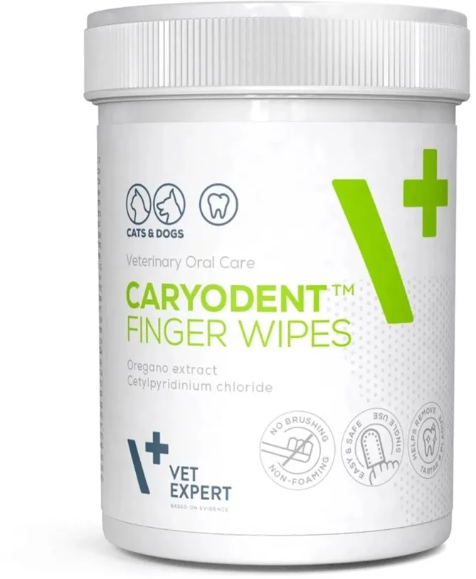 VETEXPERT Caryodent Finger Wipes - dog vitamins - 100ml