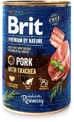 BRIT Premium by Nature Pork with Trachea - Wet dog food - 400 g