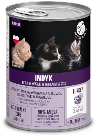 PET REPUBLIC Junior Turkey - wet cat food - 400g