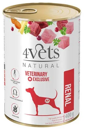 4VETS Natural Renal - wet dog food - 400g