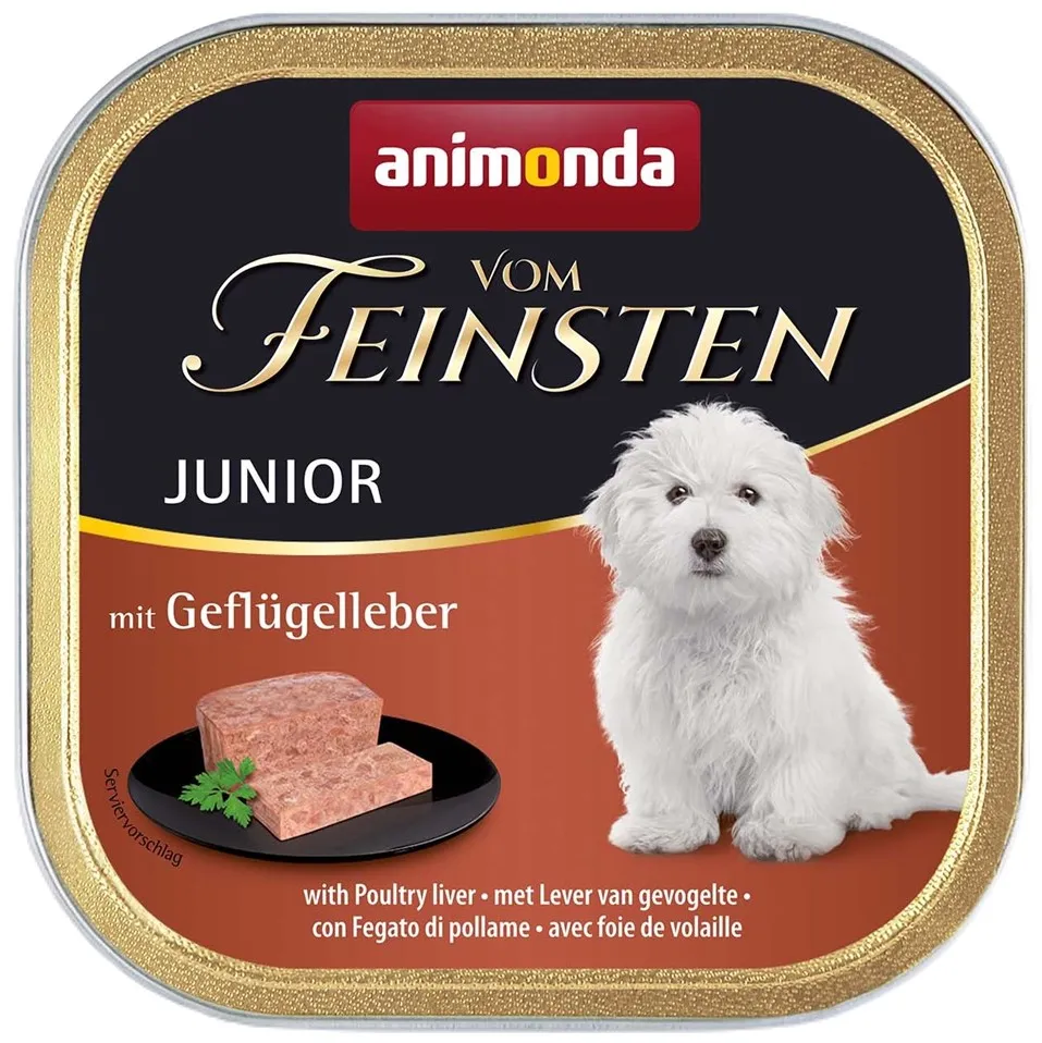 ANIMONDA Vom Feinsten Junior Poultry liver - wet dog food - 150g