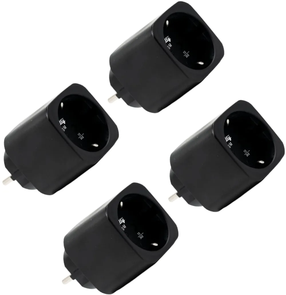 Set 4 prize smart Shelly Plug M Gen3 negru