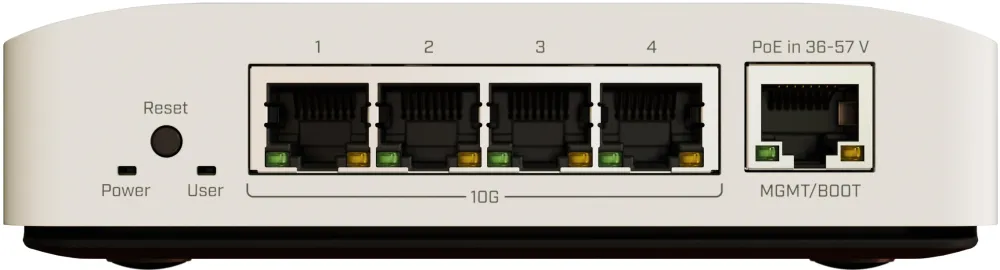Switch MIKROTIK MikroTik CRS304-4XG-IN 10 Gigabit Data with 4-10G RJ45 Ethernet ports and 1-1G Management port, indoor case