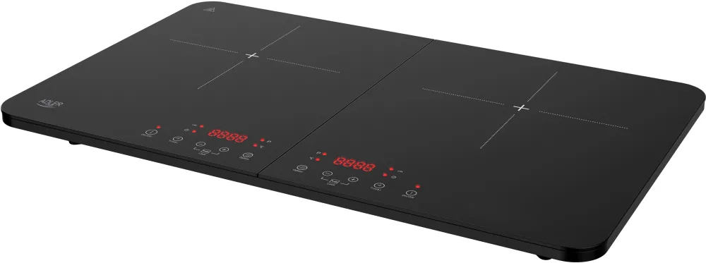 Adler AD 6516 Double Induction Cooker, LCD Display, 10 Power Levels, Timer