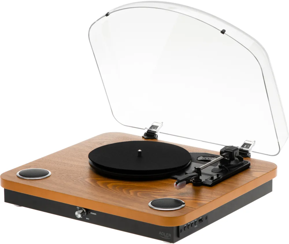 Pick-up Adler Turntable AD1914 Wood USB Bluetooth