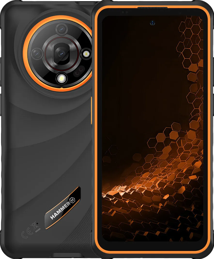 Smartphone Hammer Iron 6 (Black) DS 6.56" IPS TFT 720x1612/2GHz/128GB/6GB RAM/Android 14/microSDXC/WiFi,BT,4G