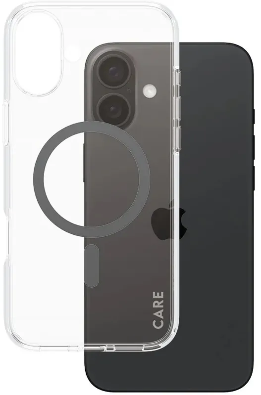 CARE by PanzerGlass Case Flagship Black MagSafe iPhone 16 Plus